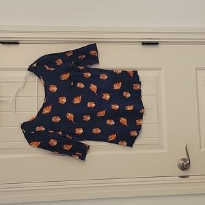 Owl print top size L